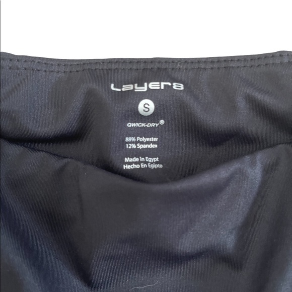 Layers Womens Leggings Sz Small Qwick Dry Capri Cropped Workout Bottoms - Picture 3 of 5